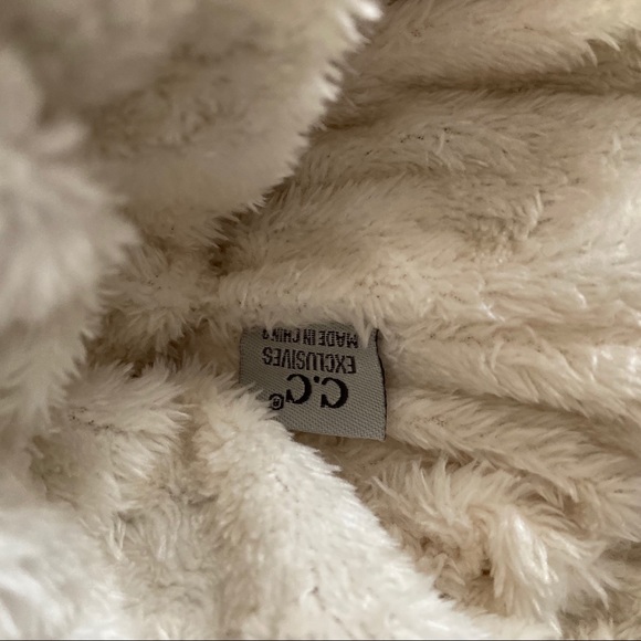 1 Left! C.C Beige Beanie Lined with Pom - Picture 6 of 8